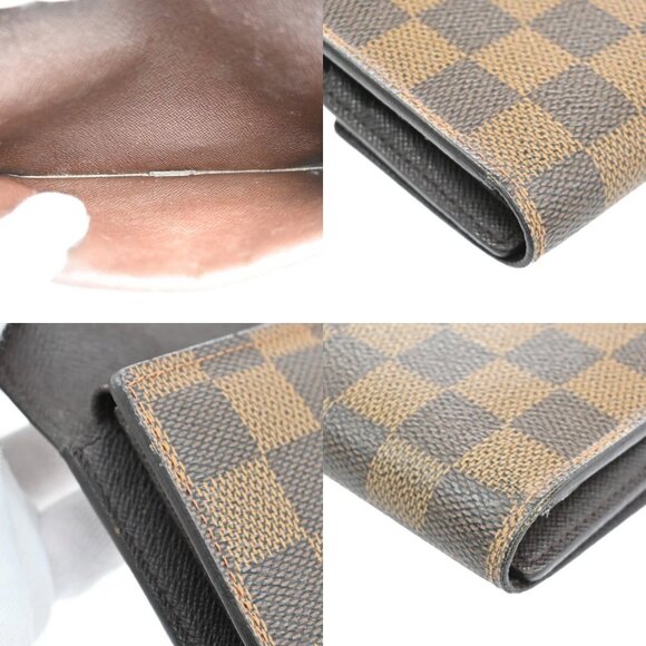 LOUIS VUITTON International Trifold Wallet Damier Leather Brown N61215 - Picture 12 of 16
